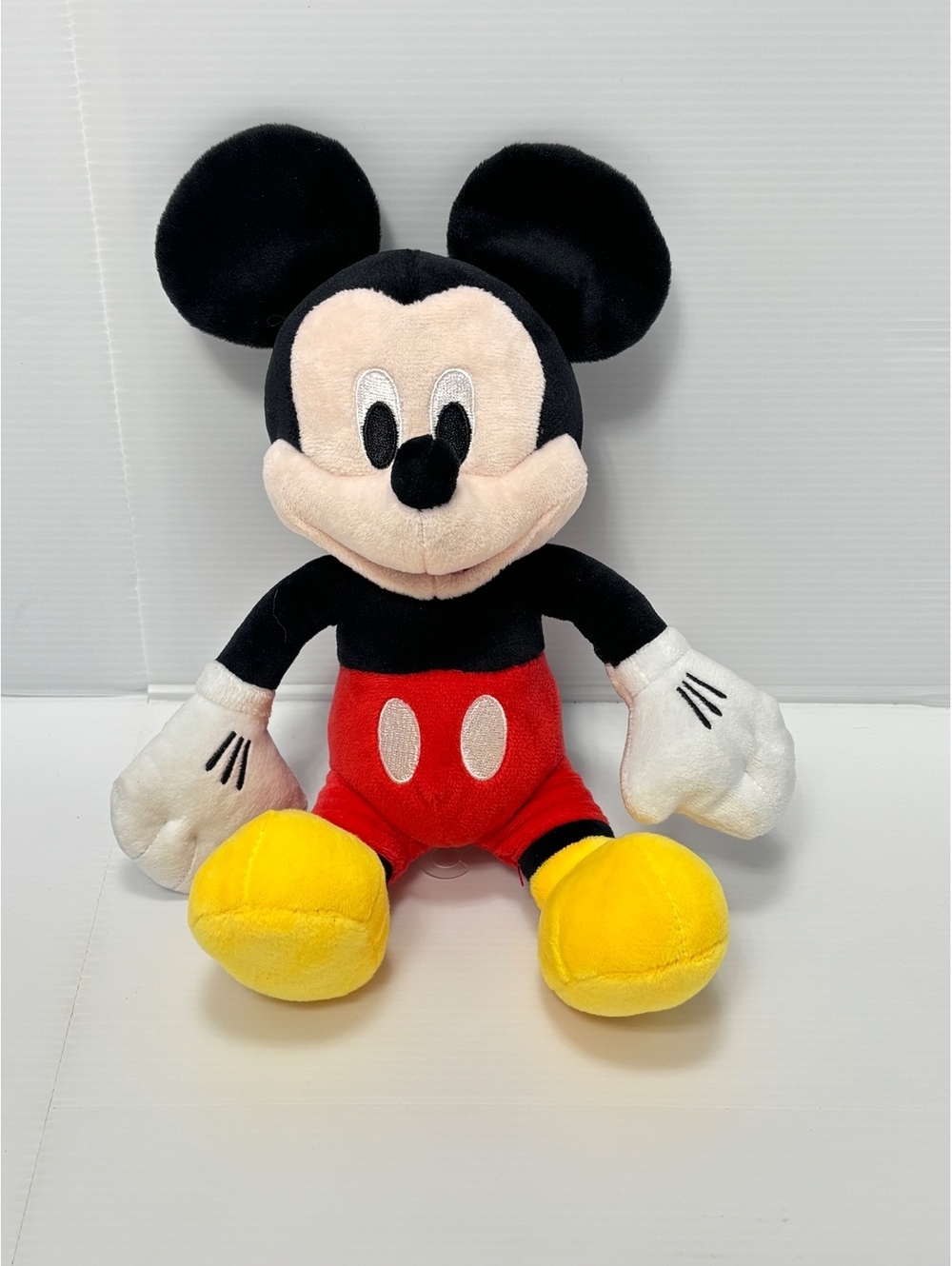 Disney Mickey Mouse Plush Toy - Soft Stuffed Animal with Classic Red Shorts